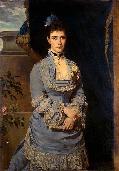 Heinrich von Angeli Portrait of Grand Duchess Maria Fiodorovna china oil painting image